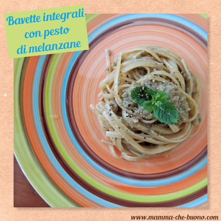 bavette integrali con pesto di melanzane 3