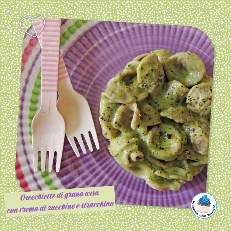 orecchiette di grano arso zucchine e stracchino 2