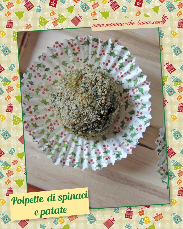 polpette di spinaci e patate natale