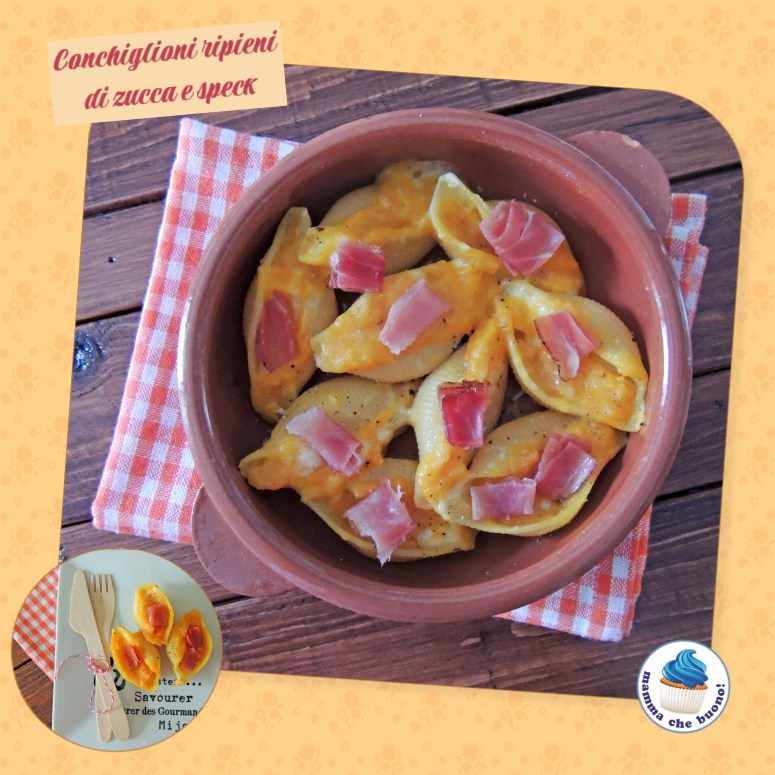 conchiglioni di zucca e speck