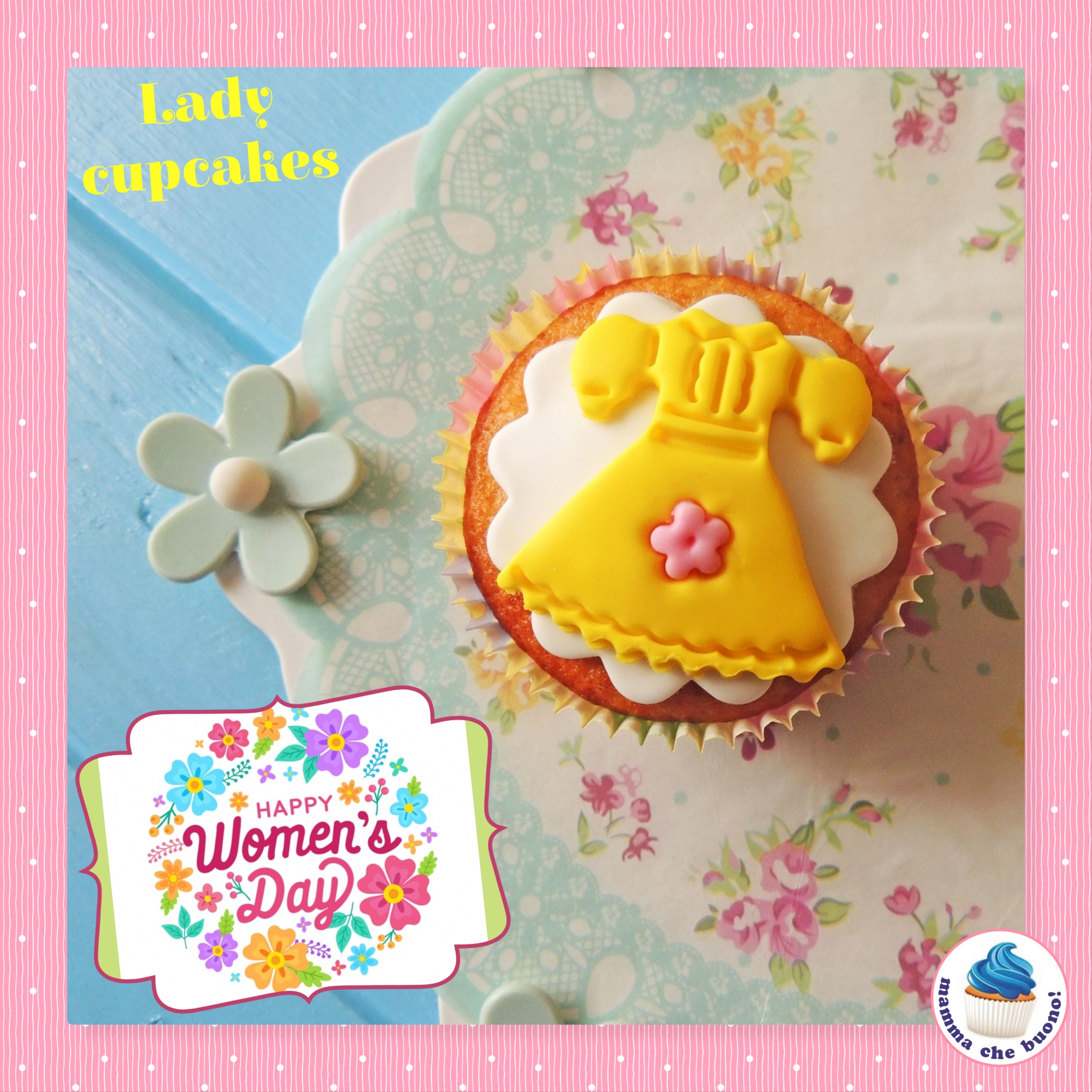lady cupcakes happy women's day