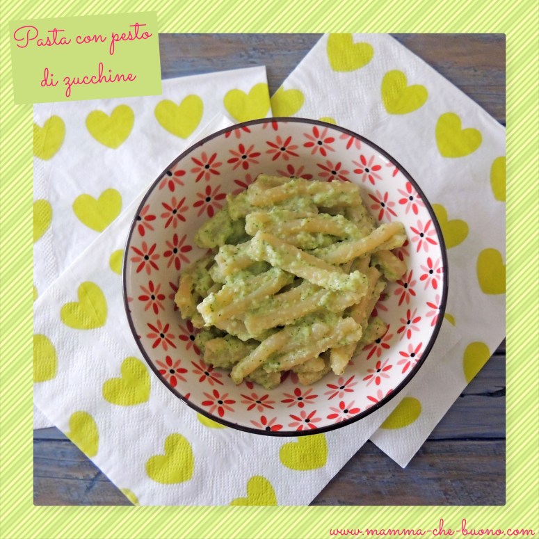 pasta con pesto di zucchine