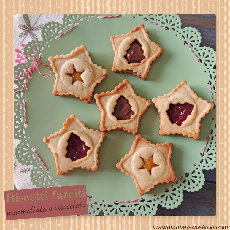 biscotti farciti marmellata o cioccolato