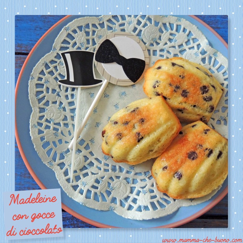 madeleine con gocce di cioccolato2