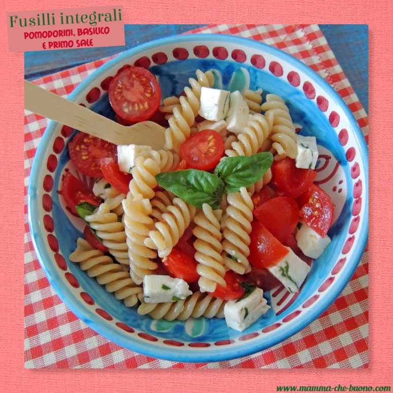 fusilli integrai pom basilico e primo sale